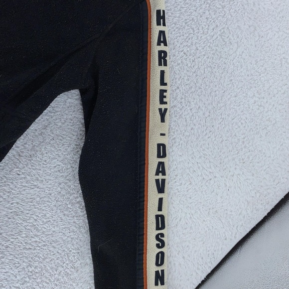 Harley-Davidson Full Zip Fleece Jacket Womens Medium Biker Motorcycle Orange HD - Picture 6 of 11